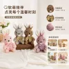 Cute bow ties, little rabbits, plush keychains, bags, pendants, cartoon dolls, figurines, wholesale for foreign trade, decorative hanging ornaments, four cute rabbit plush dolls, soft and adorable throw pillows, plush figurines, children's toys, gifts, collectibles details Picture